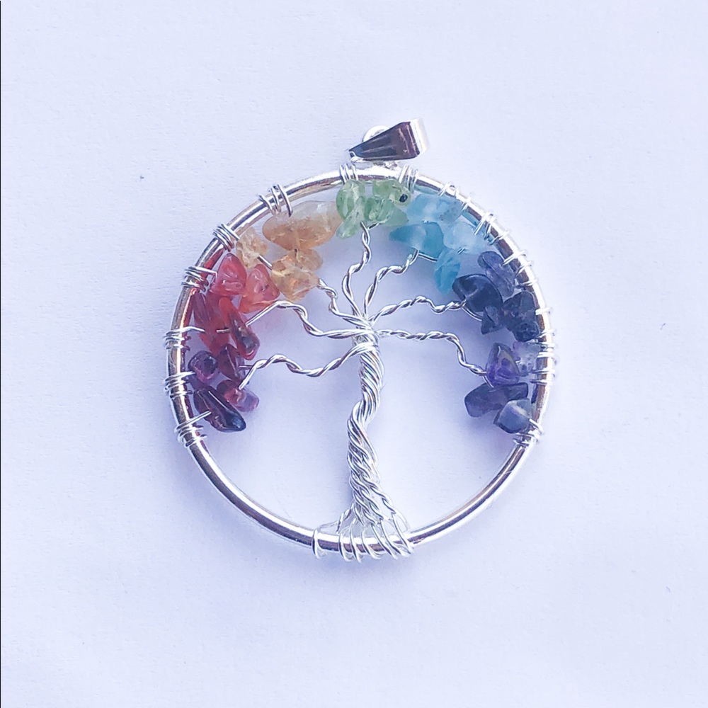 Tree of Life Pendant & Sterling Silver Necklace